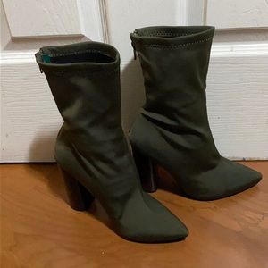 Olive booties